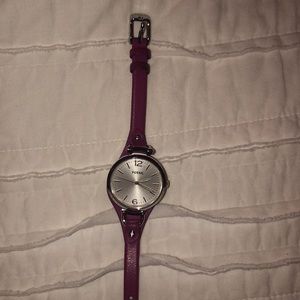 Fuschia/Pink Fossil Watch